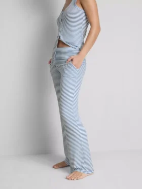 Pantalones de pijama a rayas acanaladas «Love to Lounge»