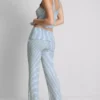 Pantalones de pijama a rayas acanaladas «Love to Lounge»