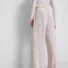 Pantalones de pijama a rayas con tejido acanalado