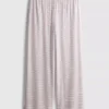 Pantalones de pijama a rayas con tejido acanalado