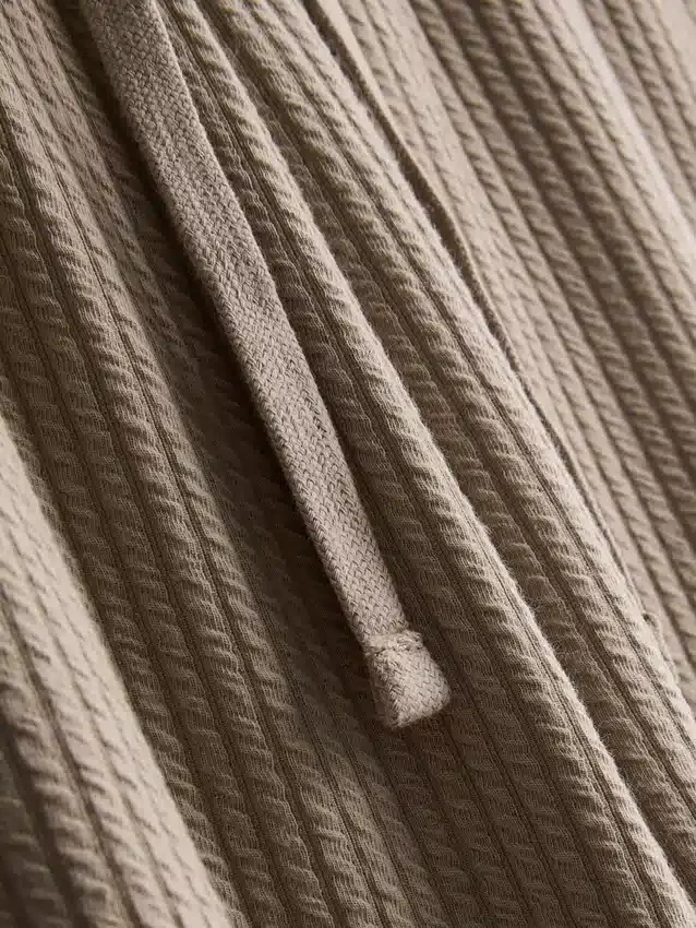 Pantalones de pijama a rayas con textura