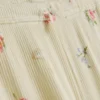 Pantalones de pijama acanalados con estampado floral