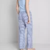 Pantalones de pijama de algodón a cuadros
