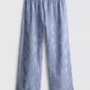 Pantalones de pijama de algodón a cuadros