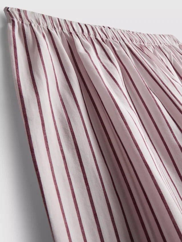 Pantalones de pijama de algodón a rayas