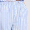 Pantalones de pijama de algodón a rayas estilo Oxford