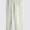 Pantalones de pijama de corte ancho con estampado floral