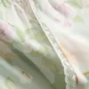 Pantalones de pijama de corte ancho con estampado floral