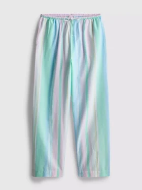 Pantalones de pijama de corte recto en tonos pastel, ideales para relajarse