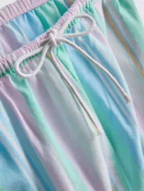 Pantalones de pijama de corte recto en tonos pastel, ideales para relajarse