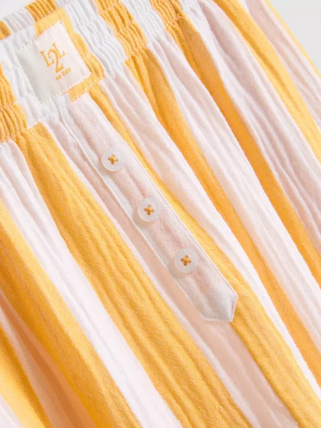 Pantalones de pijama de pierna recta con volantes, ideales para relajarse