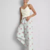Pantalones de pijama estampados de algodón