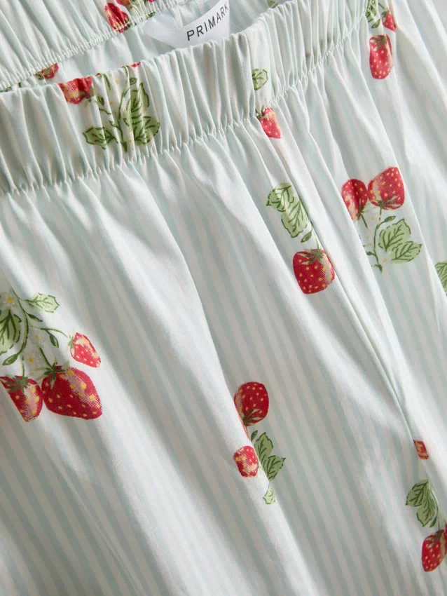 Pantalones de pijama estampados de algodón