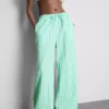 Pantalones de playa estampados de pierna ancha