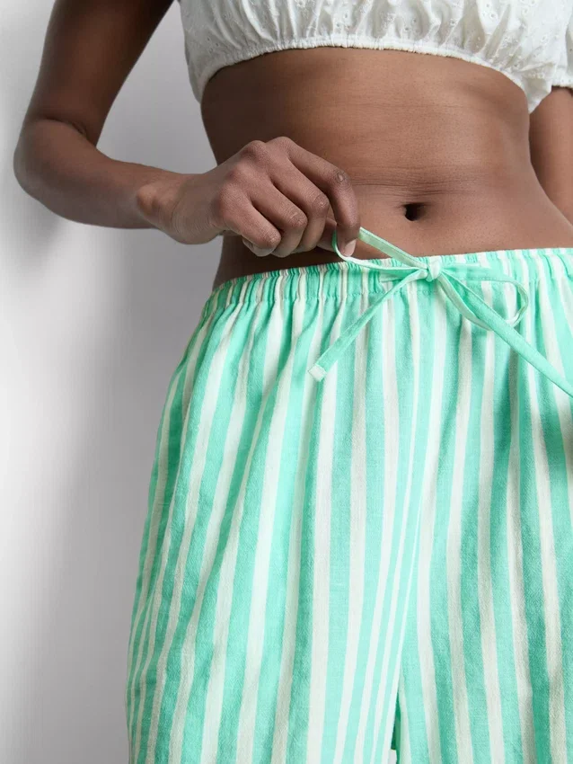Pantalones de playa estampados de pierna ancha