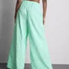 Pantalones de playa estampados de pierna ancha