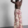 Pantalones de playa estampados de pierna ancha