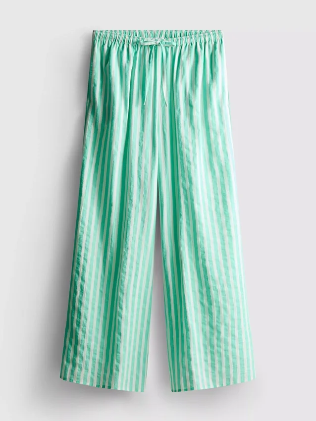 Pantalones de playa estampados de pierna ancha