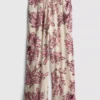 Pantalones de playa estampados de pierna ancha