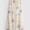 Pantalones de playa estampados de pierna ancha
