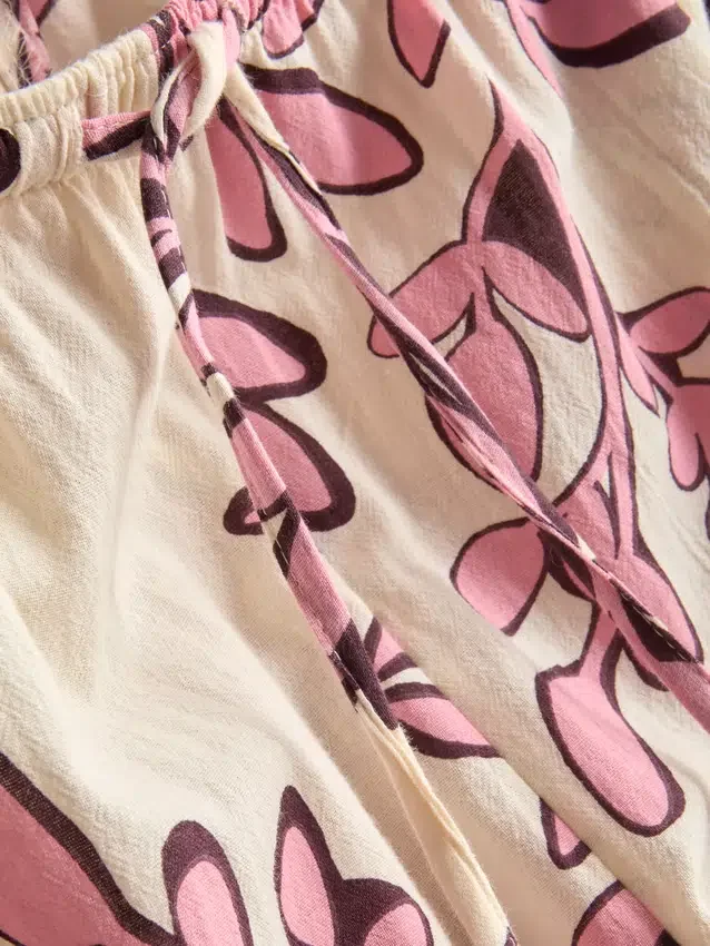 Pantalones de playa estampados de pierna ancha