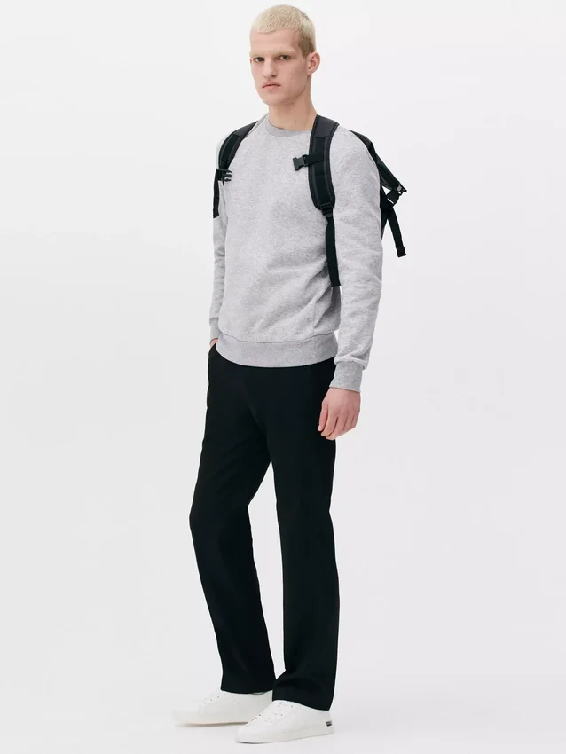 Pantalones de sarga de pierna recta