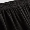 Pantalones de satén con textura y pierna recta