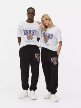 Pantalones de sudadera con cordón de los New York Knicks de la NBA