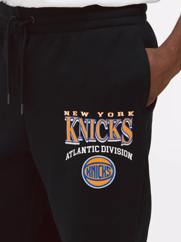 Pantalones de sudadera con cordón de los New York Knicks de la NBA