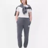 Pantalones de sudadera estampados con dobladillo
