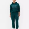 Pantalones de sudadera estampados con dobladillo