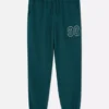 Pantalones de sudadera estampados con dobladillo