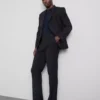 Pantalones de traje clásicos de corte regular