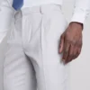 Pantalones de traje texturizados de corte regular