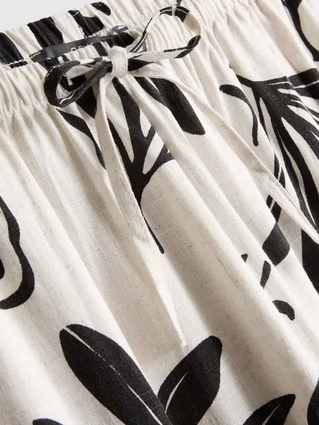 Pantalones estampados de pierna ancha