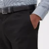 Pantalones formales de sarga de corte ajustado