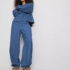 Pantalones harem de denim con alto contenido de algodón de Paula Echevarría