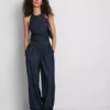 Pantalones harem de denim con alto contenido de algodón de Paula Echevarría