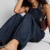 Pantalones harem de denim con alto contenido de algodón de Paula Echevarría