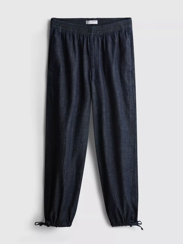 Pantalones harem de denim con alto contenido de algodón de Paula Echevarría