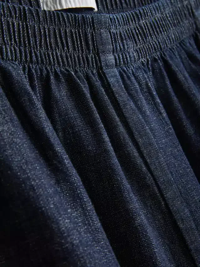 Pantalones harem de denim con alto contenido de algodón de Paula Echevarría