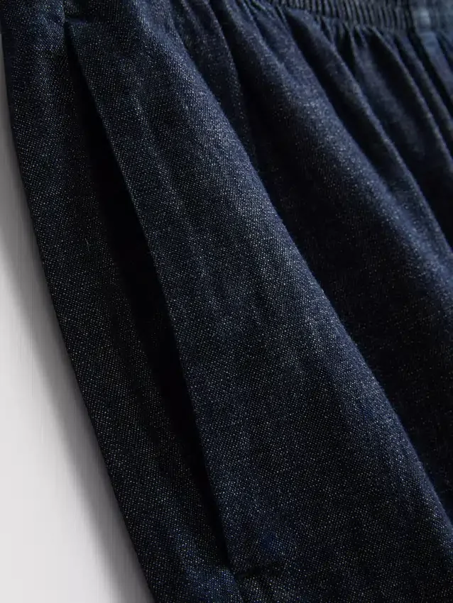 Pantalones harem de denim con alto contenido de algodón de Paula Echevarría