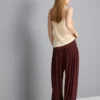 Pantalones harén drapeados