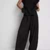 Pantalones harén texturizados
