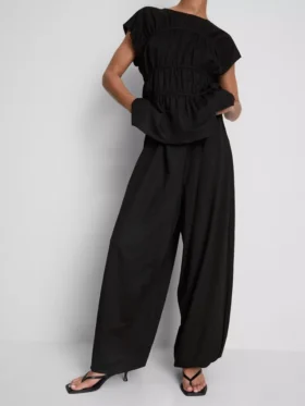 Pantalones harén texturizados