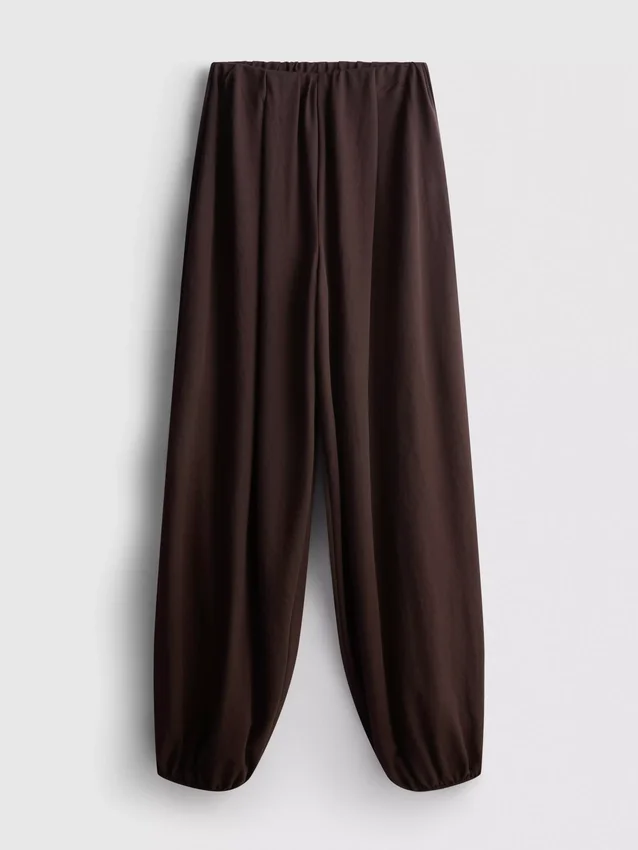 Pantalones harén texturizados