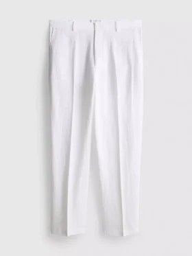 Pantalones holgados de mezcla de lino de The Edit