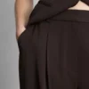 Pantalones Lila de pierna recta