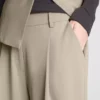 Pantalones Lila de pierna recta