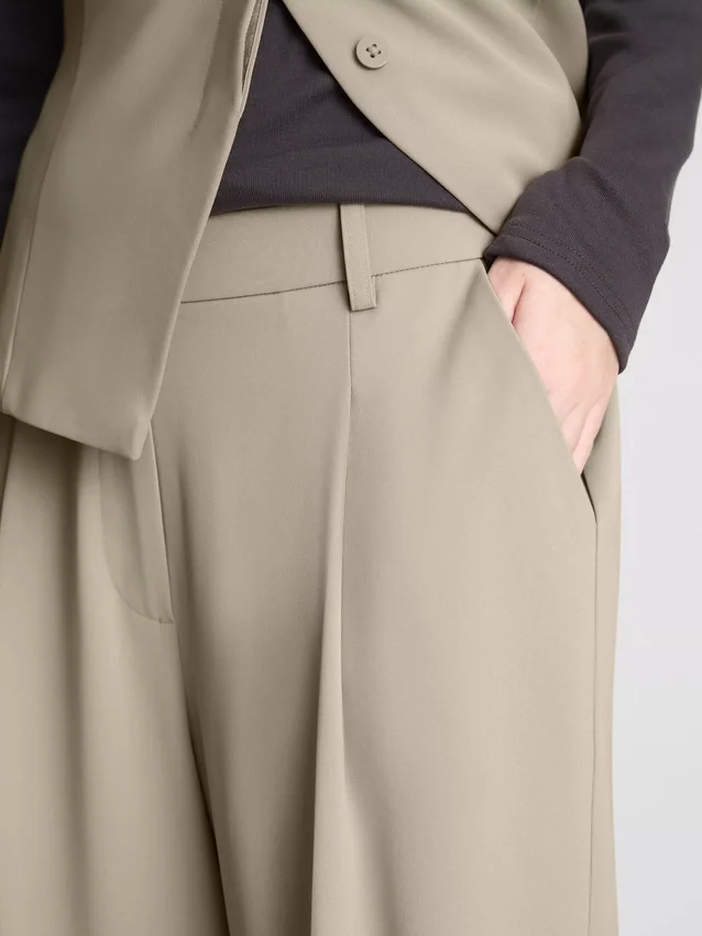 Pantalones Lila de pierna recta